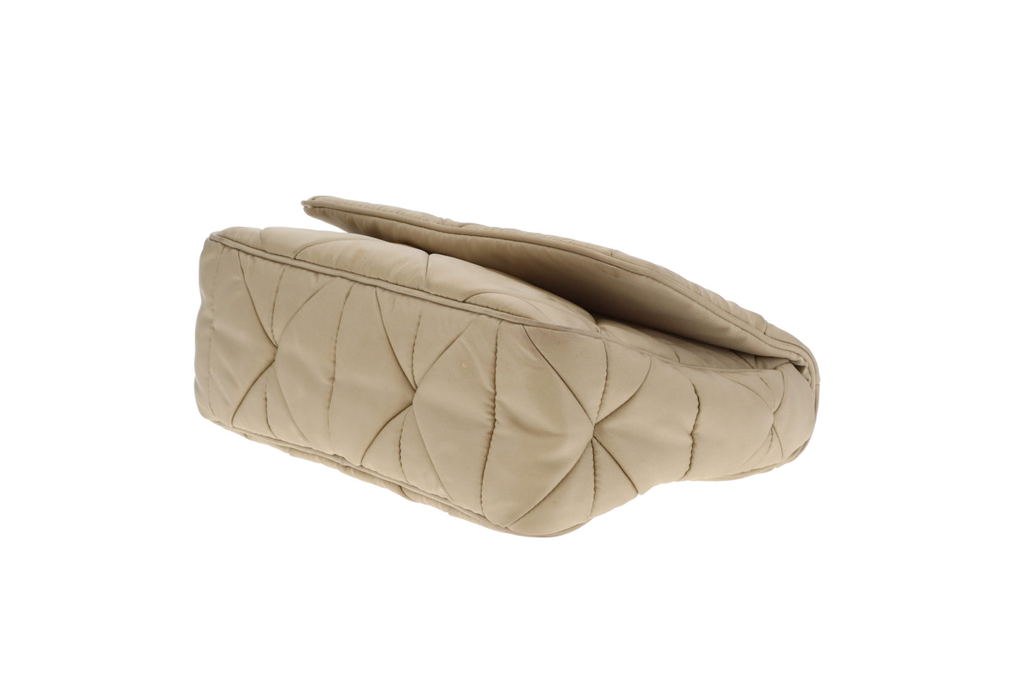 Prada Re-Edition Beige Quilted ReNylon Flap Bag