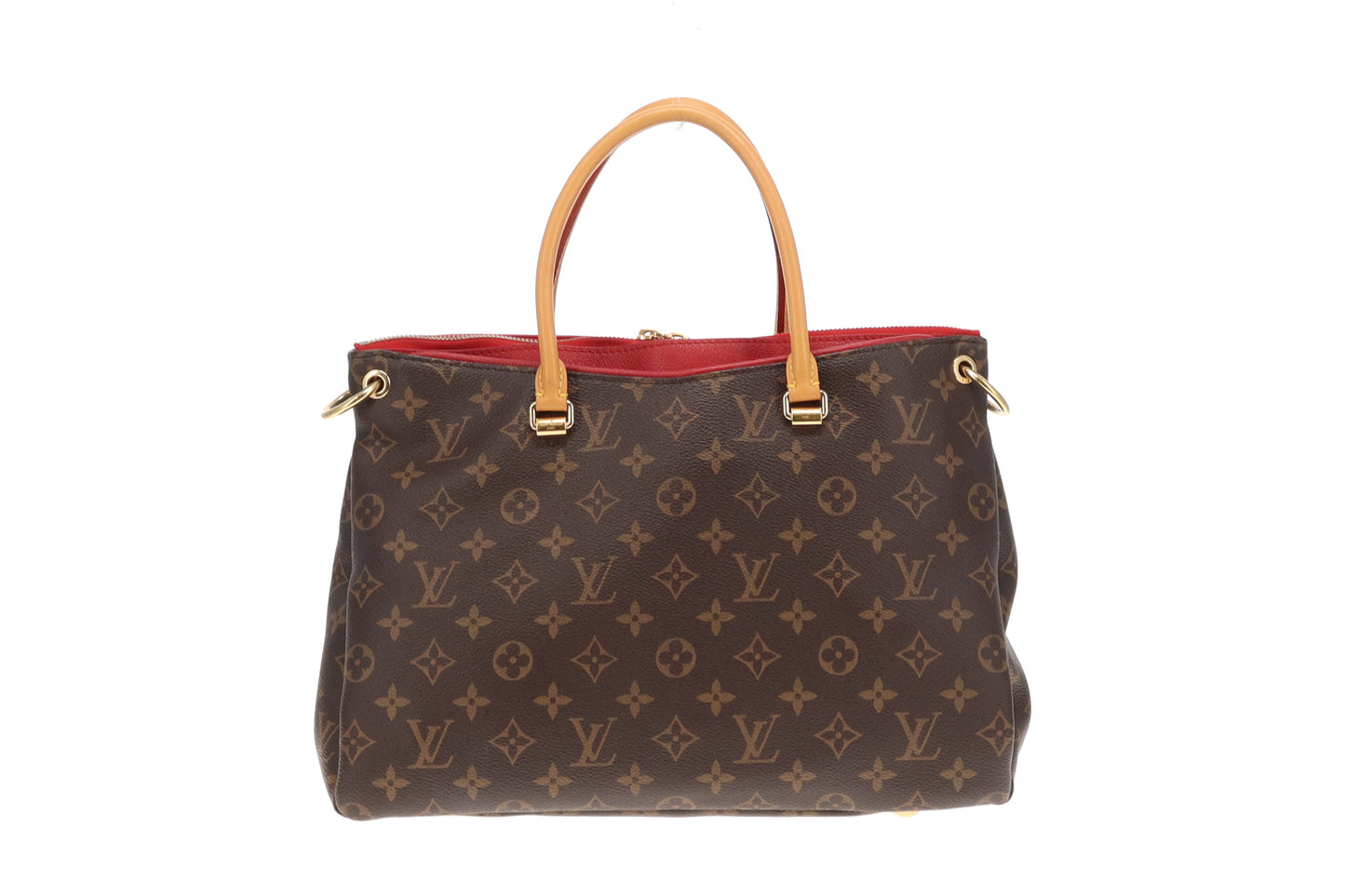 Louis Vuitton Monogram and Red Pallas Shoulder Bag MM SP1176 - 2016
