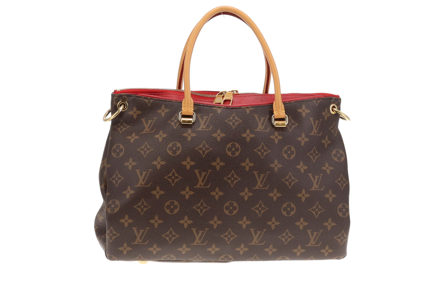 Louis Vuitton Monogram and Red Pallas Shoulder Bag MM SP1176 - 2016