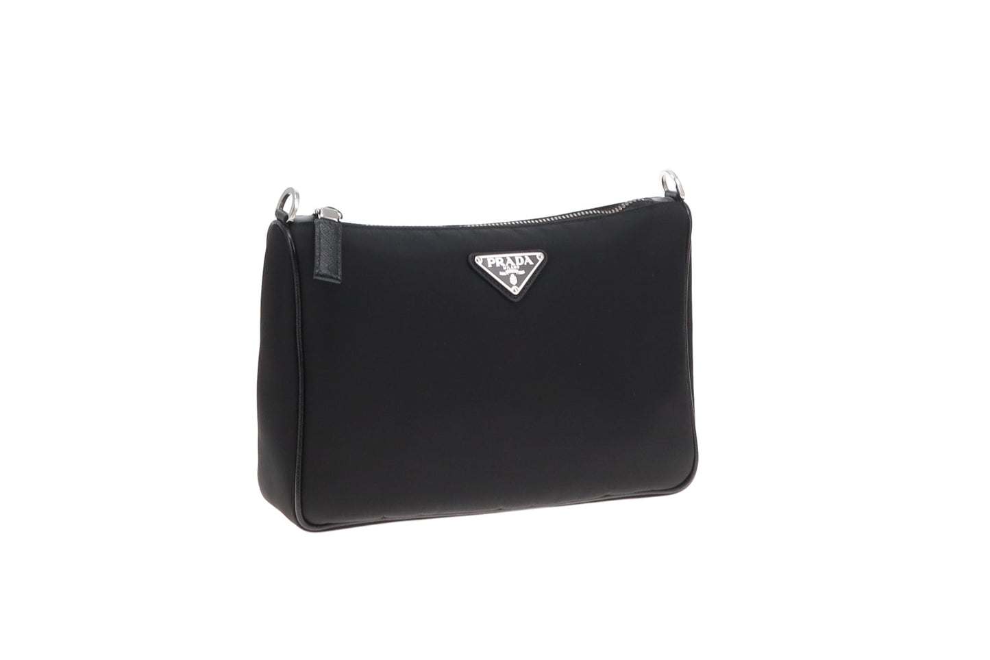 Prada Black Nylon Re-Edition Square Crossbody Bag