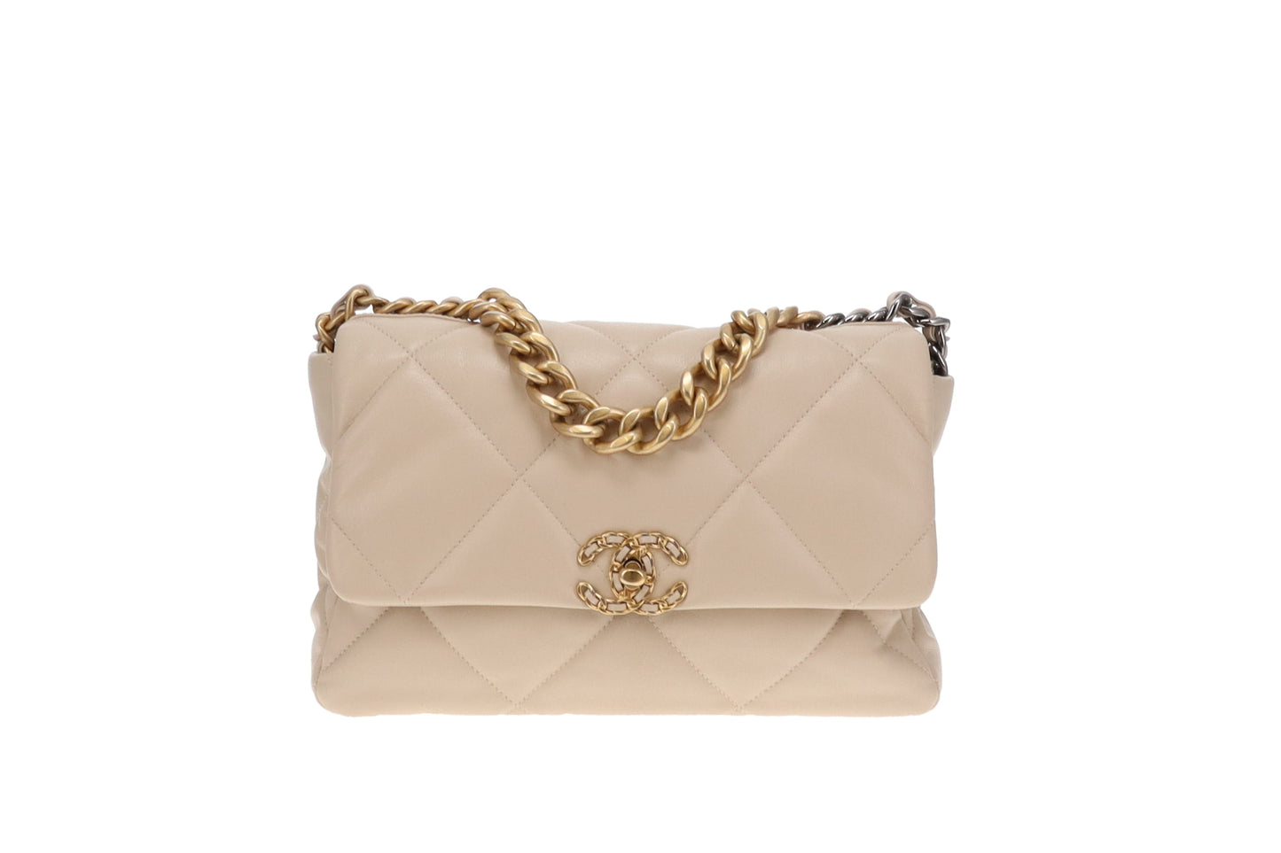 Chanel Beige Medium Chanel 19 2020