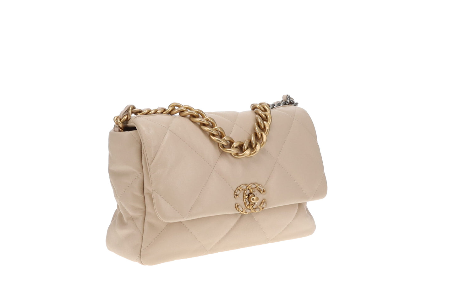 Chanel Beige Medium Chanel 19 2020