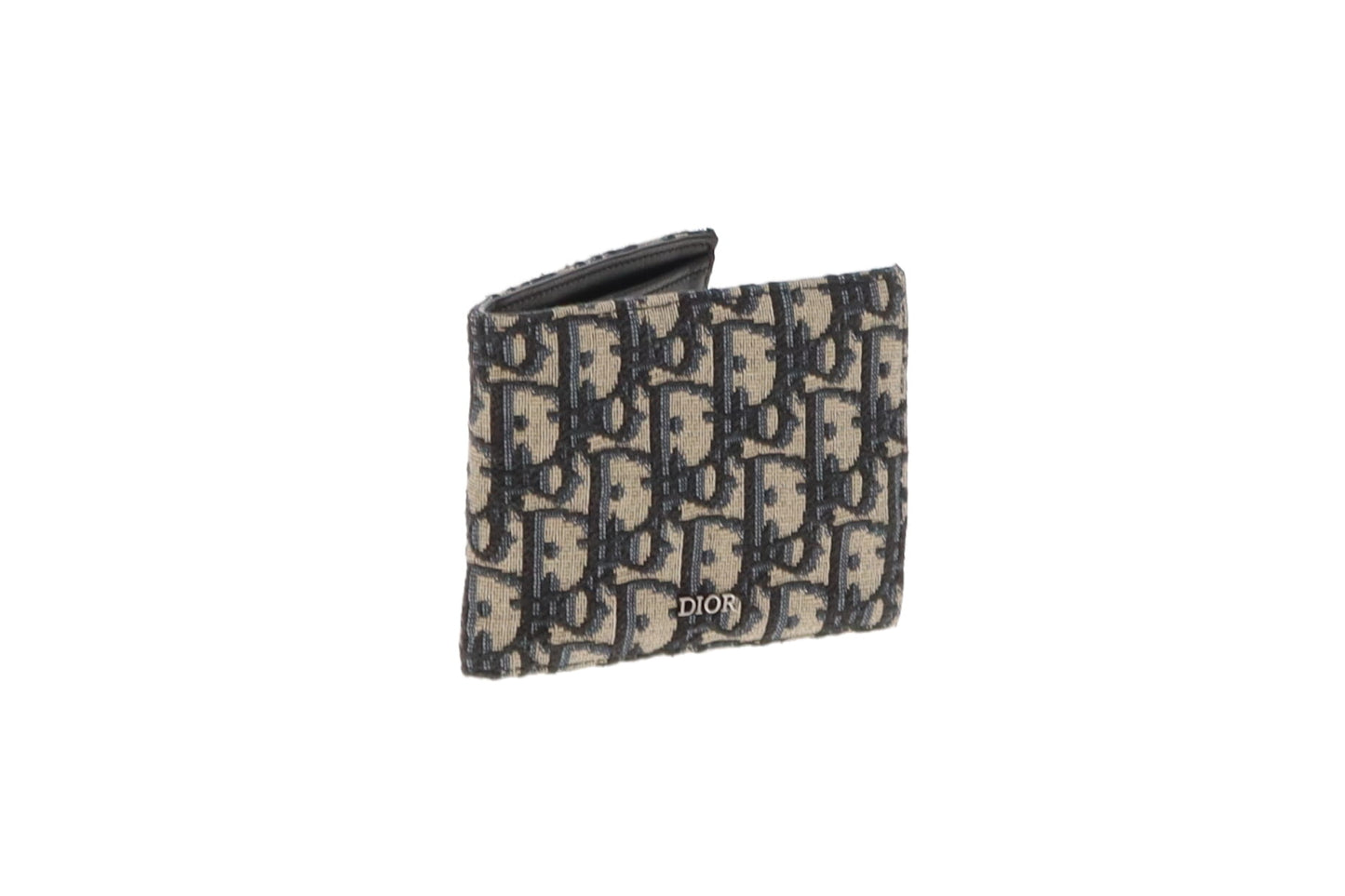 Dior Beige And Black Dior Oblique Jacquaard Wallet