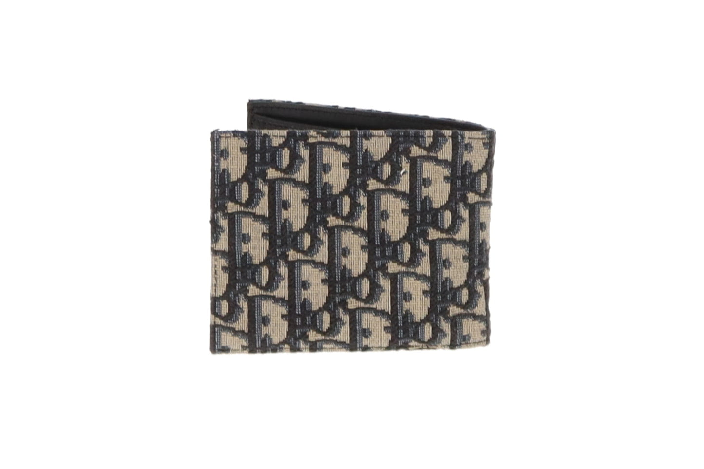 Dior Beige And Black Dior Oblique Jacquaard Wallet