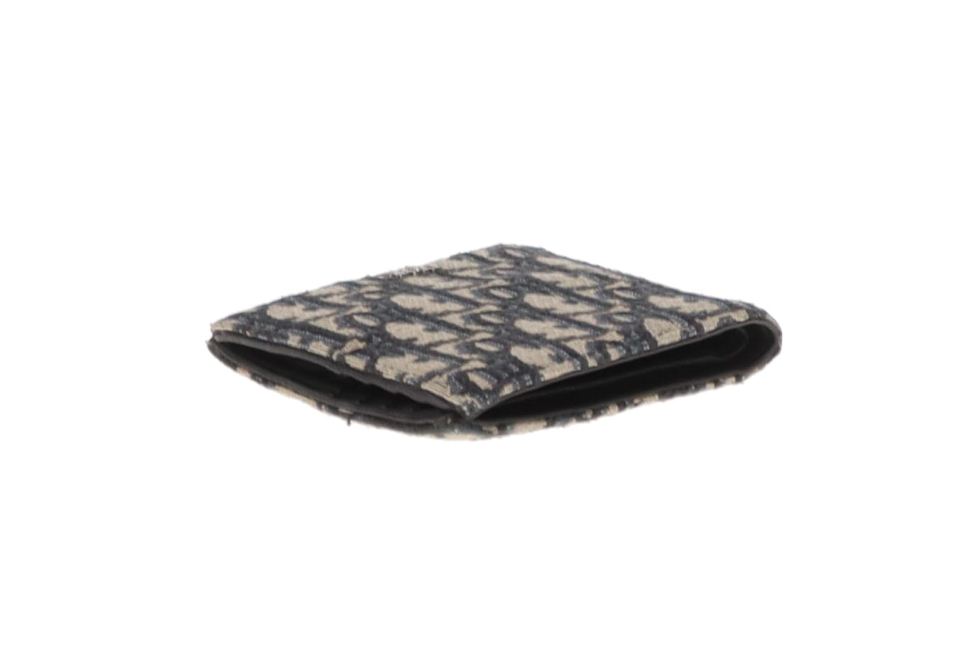 Dior Beige And Black Dior Oblique Jacquaard Wallet