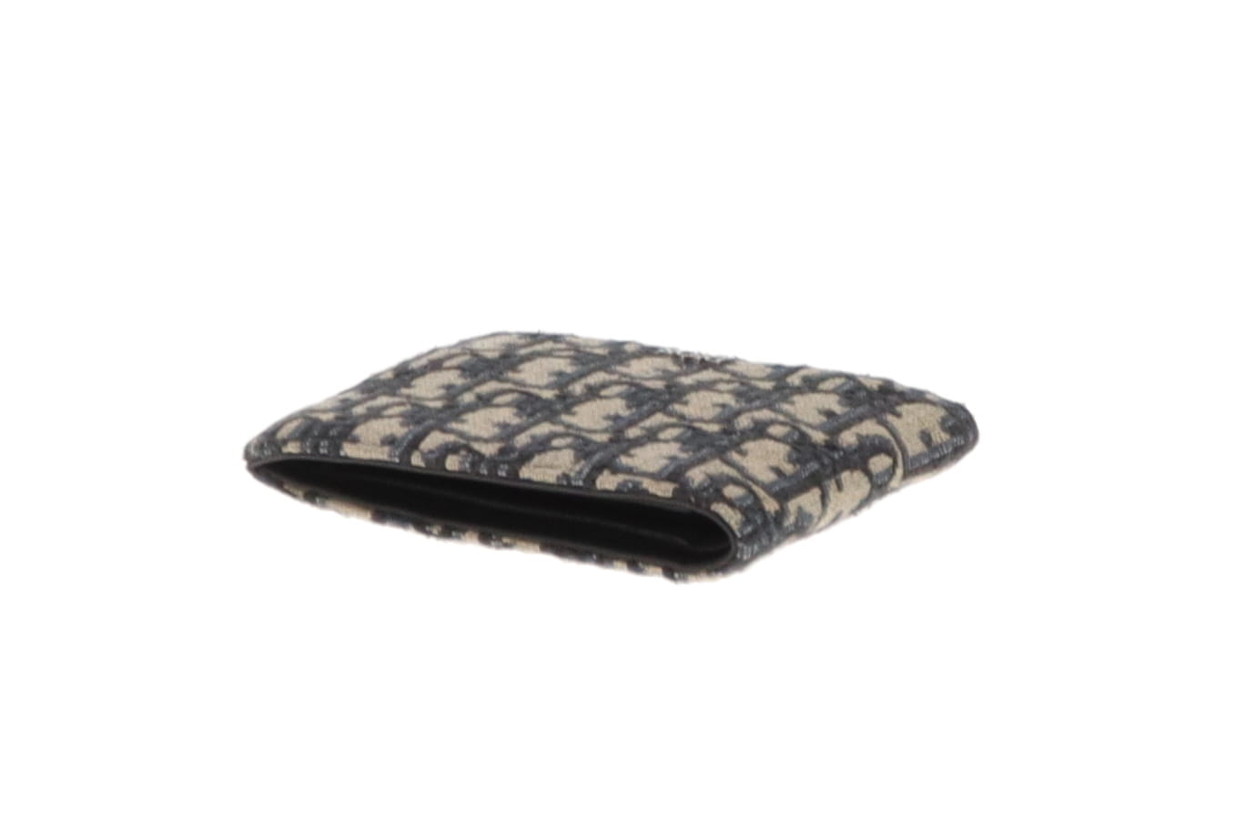Dior Beige And Black Dior Oblique Jacquaard Wallet