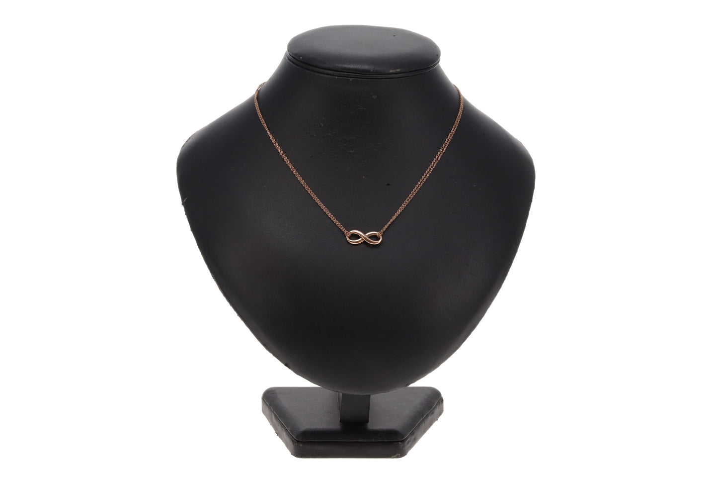 Tiffany & Co Infinity Necklace Double Strand Rubedo Metal