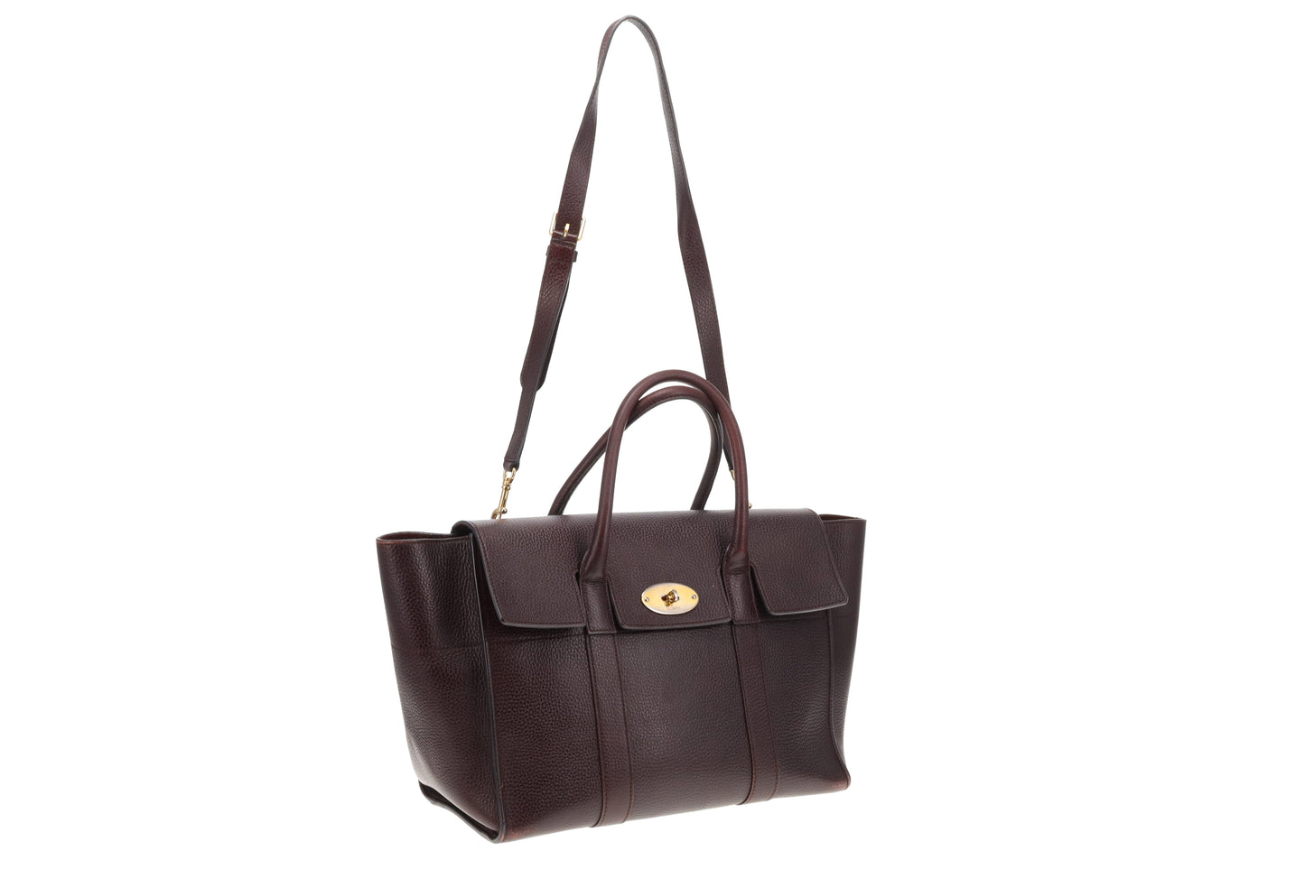 Mulberry Bayswater Satchel with Strap Oxblood