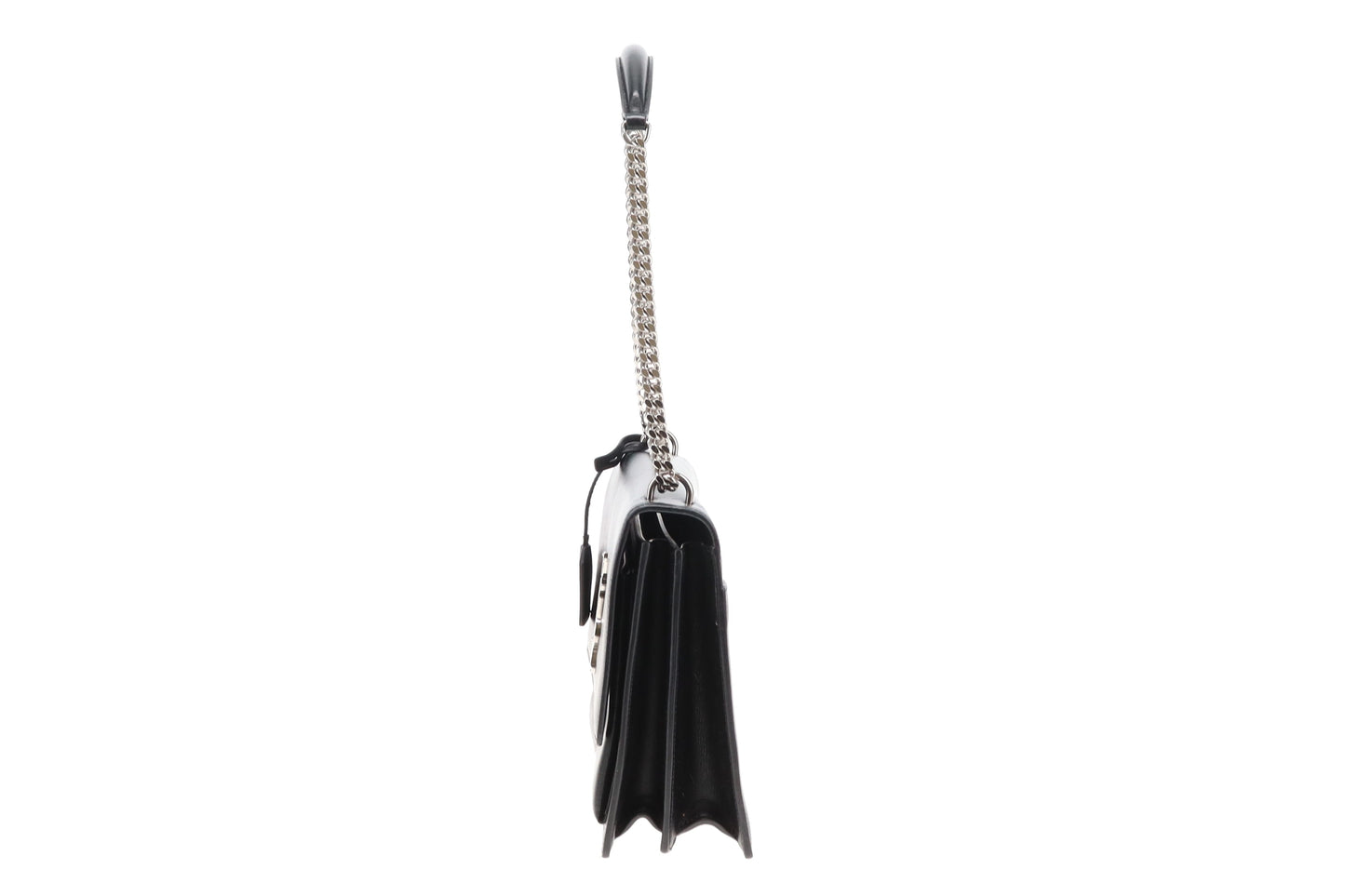 Saint Laurent Sunset Large Black Leather SHW