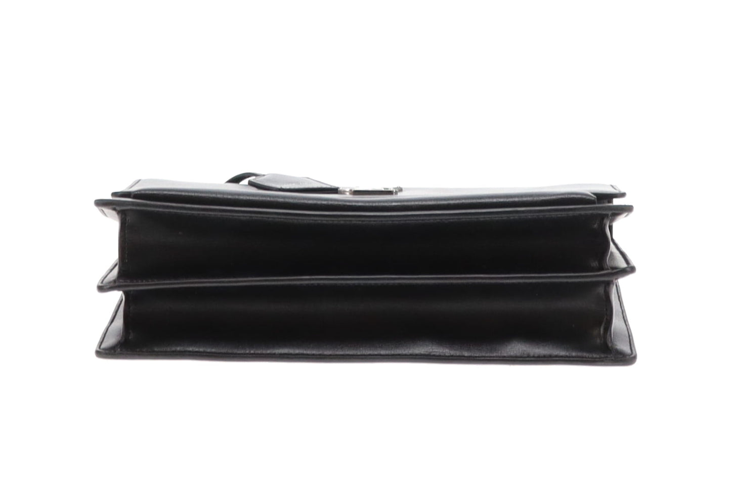 Saint Laurent Sunset Large Black Leather SHW