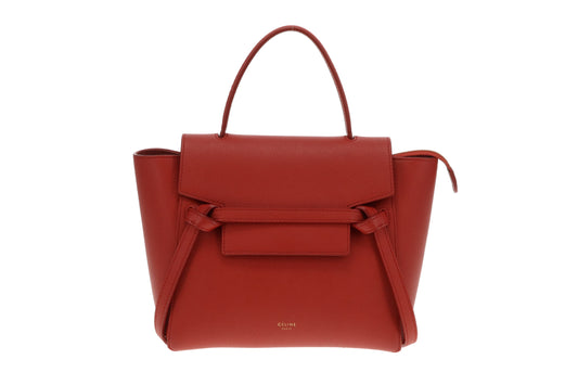 Celine Rust Nano Grained Calfskin Belt Bag