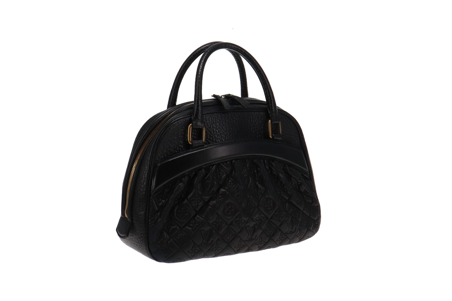 Louis Vuitton Mizi Vienna Quilted Monogram Top Handle Black