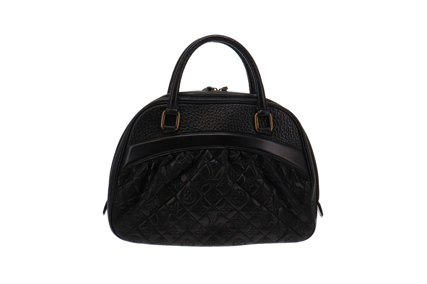 Louis Vuitton Mizi Vienna Quilted Monogram Top Handle Black
