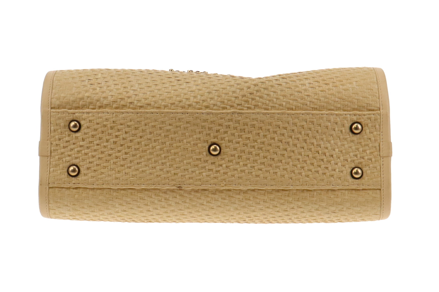 Chanel Raffia Deauville With Gold Chain Logo 30cm 2020