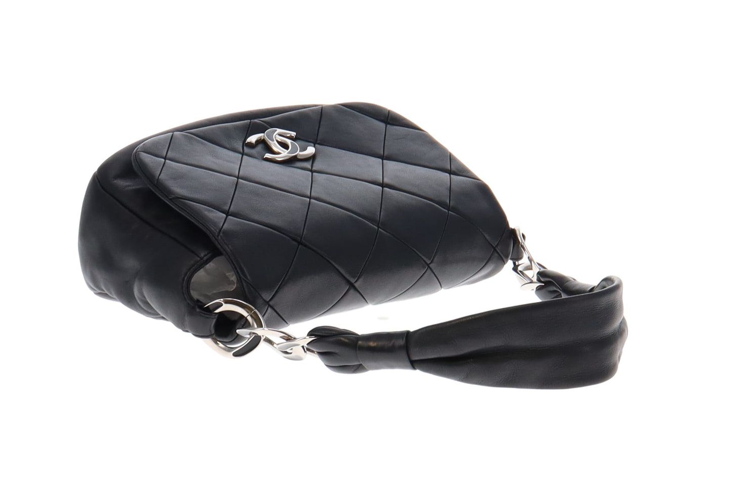 Chanel Black Lambskin Soft Handle Seasonal Flap Bag 2006/2008