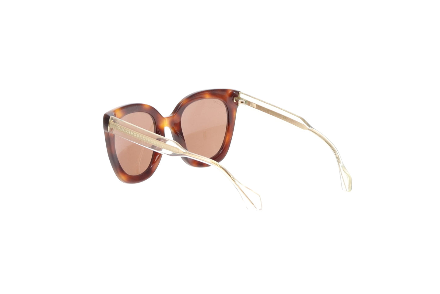 Gucci Cat Eye Tortoise & Gold Resin Frame Sunglasses GG06564S