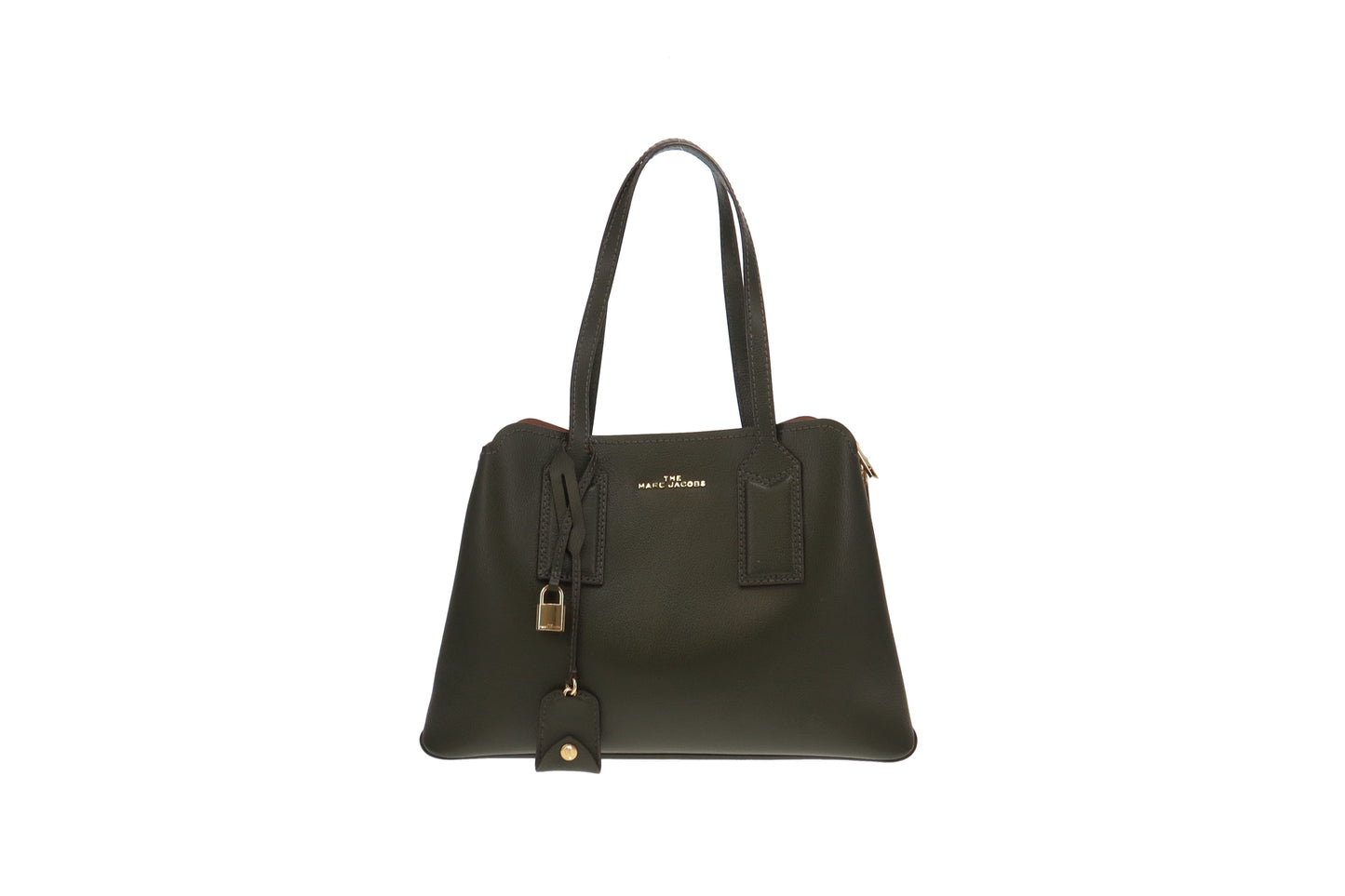 Marc Jacobs Editor 38 Khaki Grained Leather GH