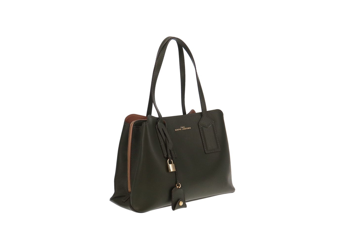 Marc Jacobs Editor 38 Khaki Grained Leather GH