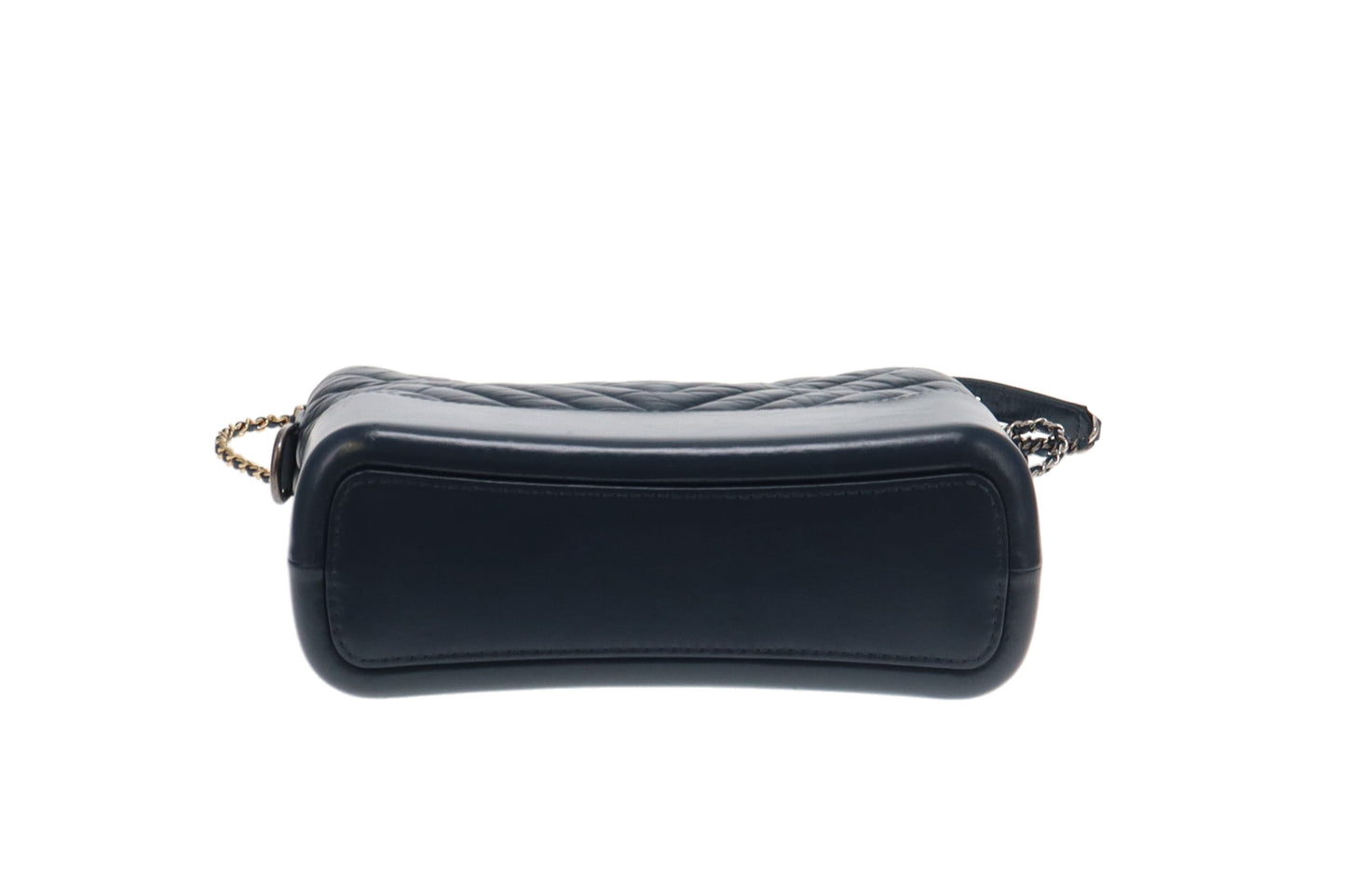 Chanel Dark Teal Chevron Aged Calfskin Medium Gabrielle Hobo 2018/19