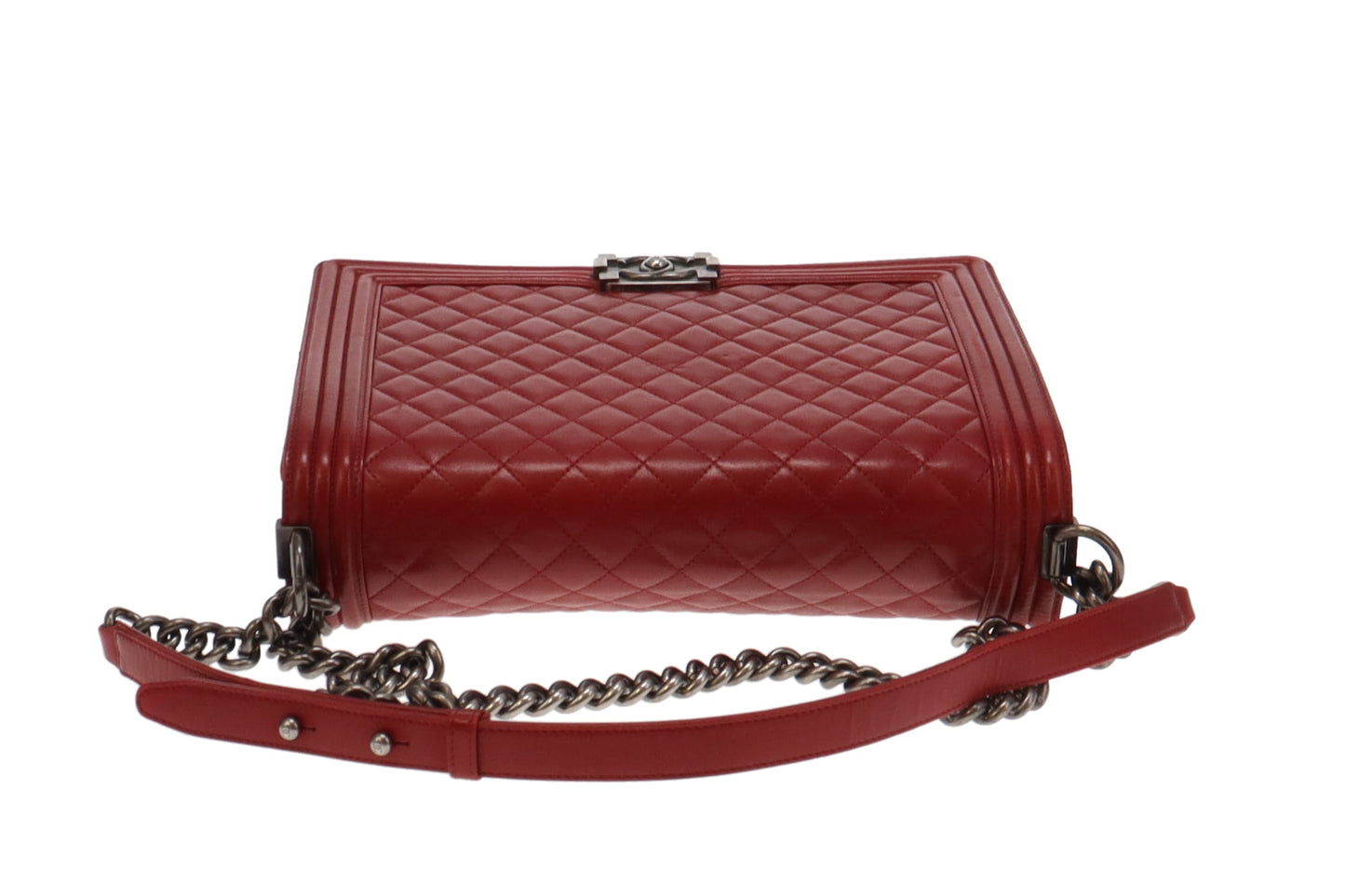Chanel Boy Bag Large Red Lambskin