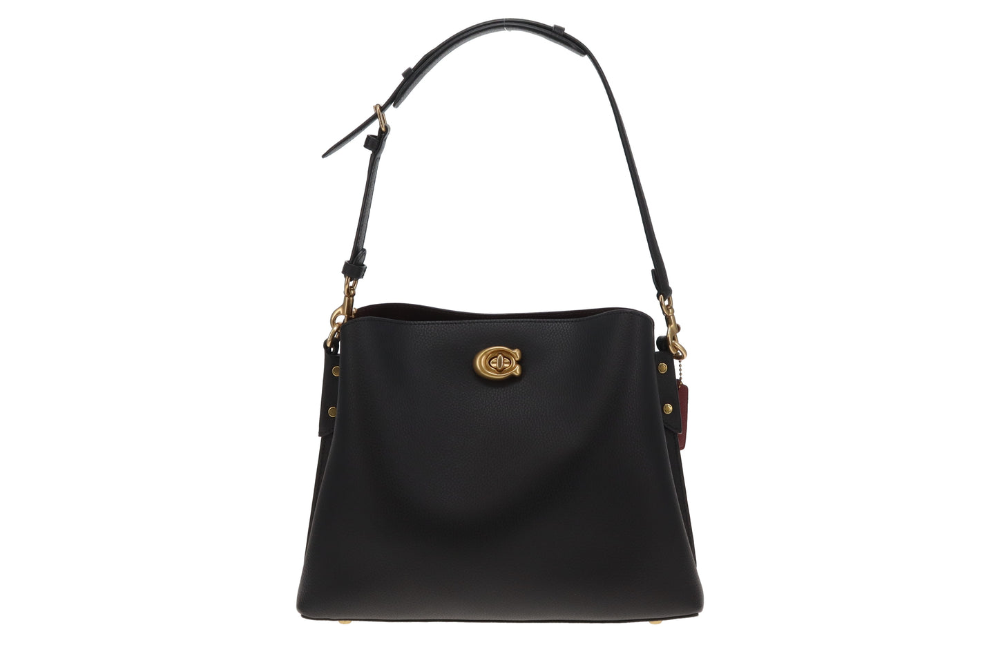 Coach Willow Shoulder Bag Black Leather