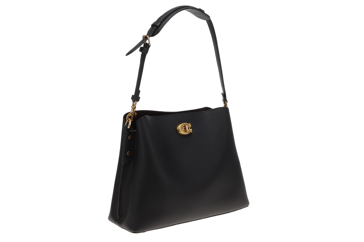 Coach Willow Shoulder Bag Black Leather