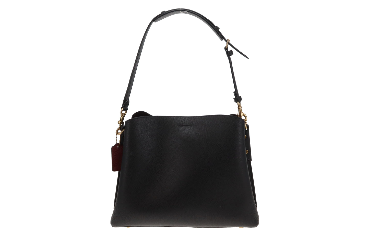 Coach Willow Shoulder Bag Black Leather