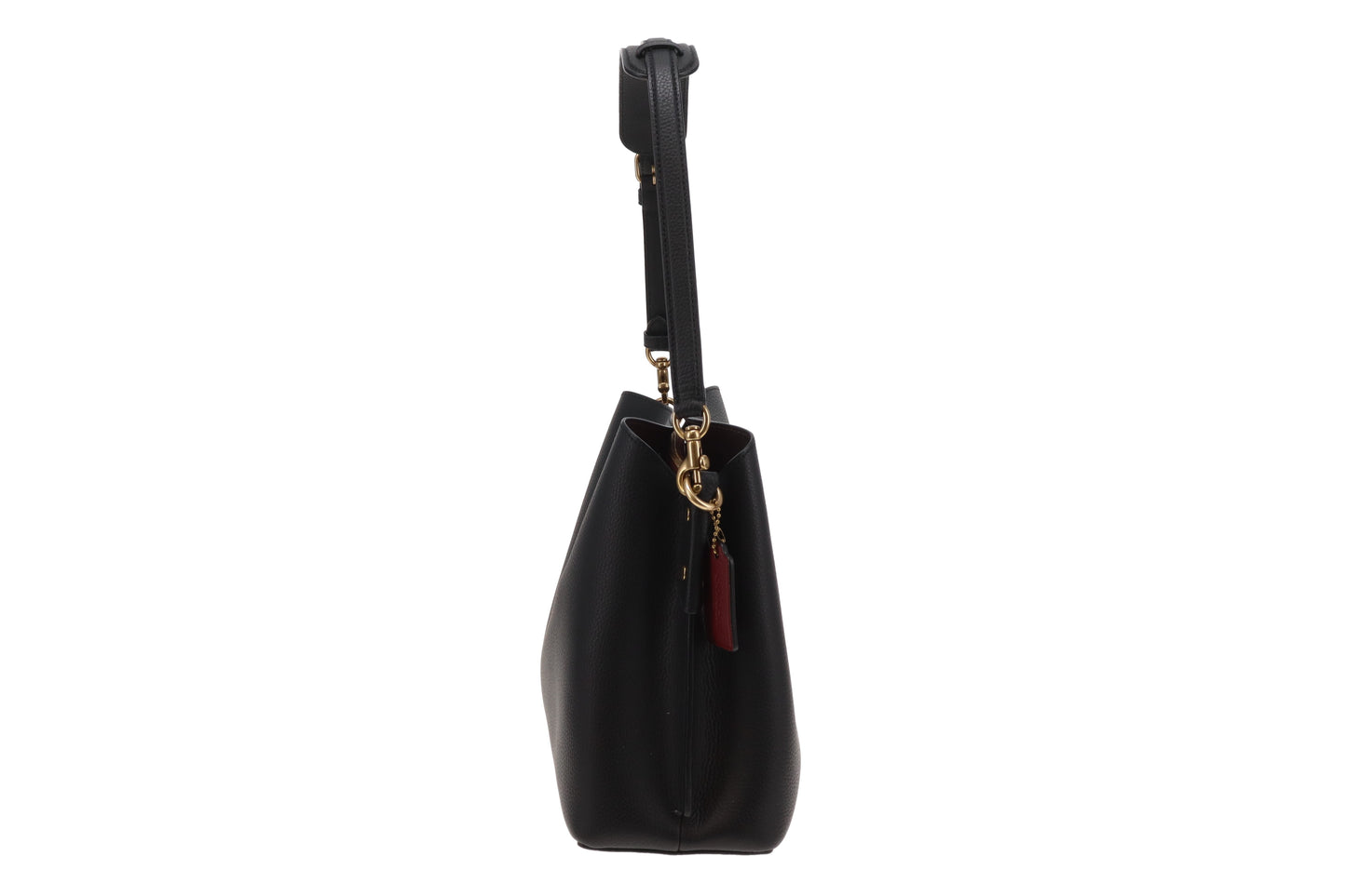 Coach Willow Shoulder Bag Black Leather