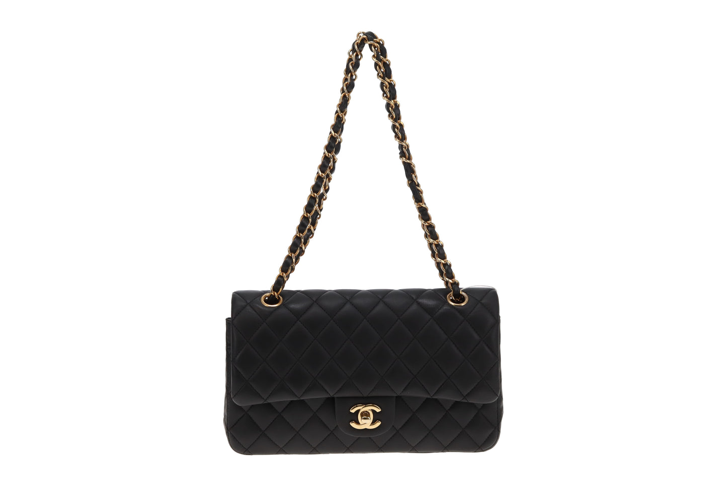 Chanel Medium Classic Lambskin Double Flap Black with GHW 2010/11
