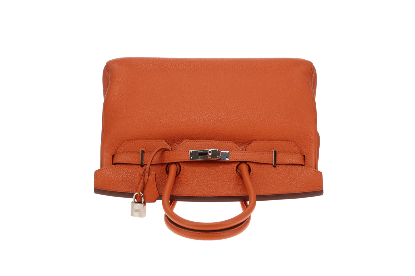 Hermes Birkin 35 Orange Clemence PHW 2012