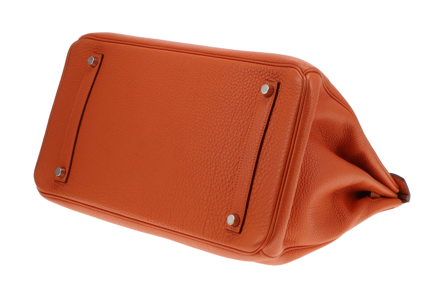 Hermes Birkin 35 Orange Clemence PHW 2012