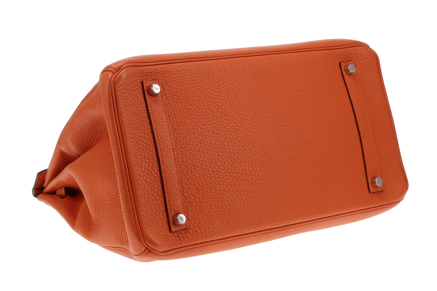 Hermes Birkin 35 Orange Clemence PHW 2012