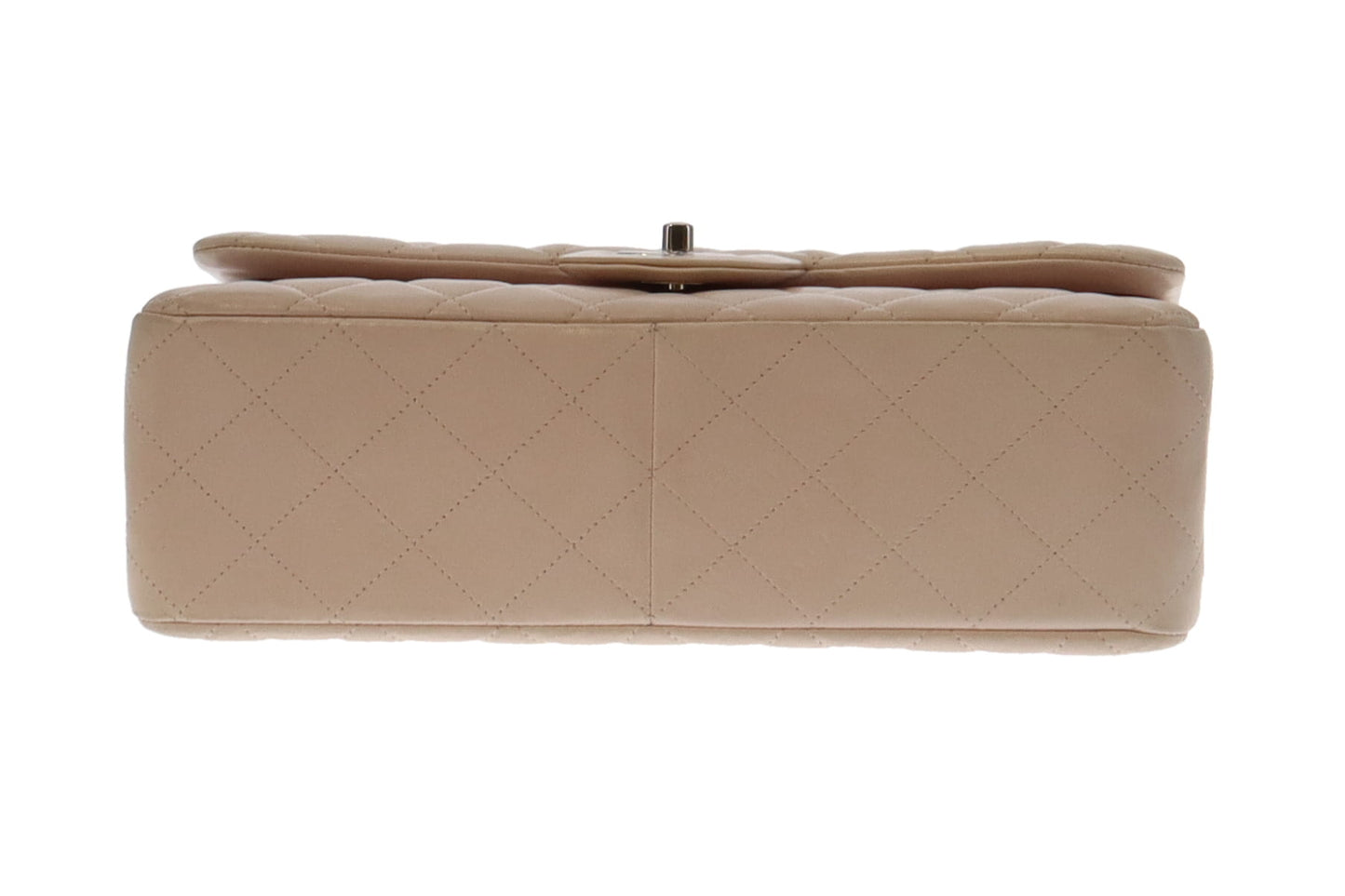 Chanel Ivory Lambskin Classic Jumbo Double Flap 2011