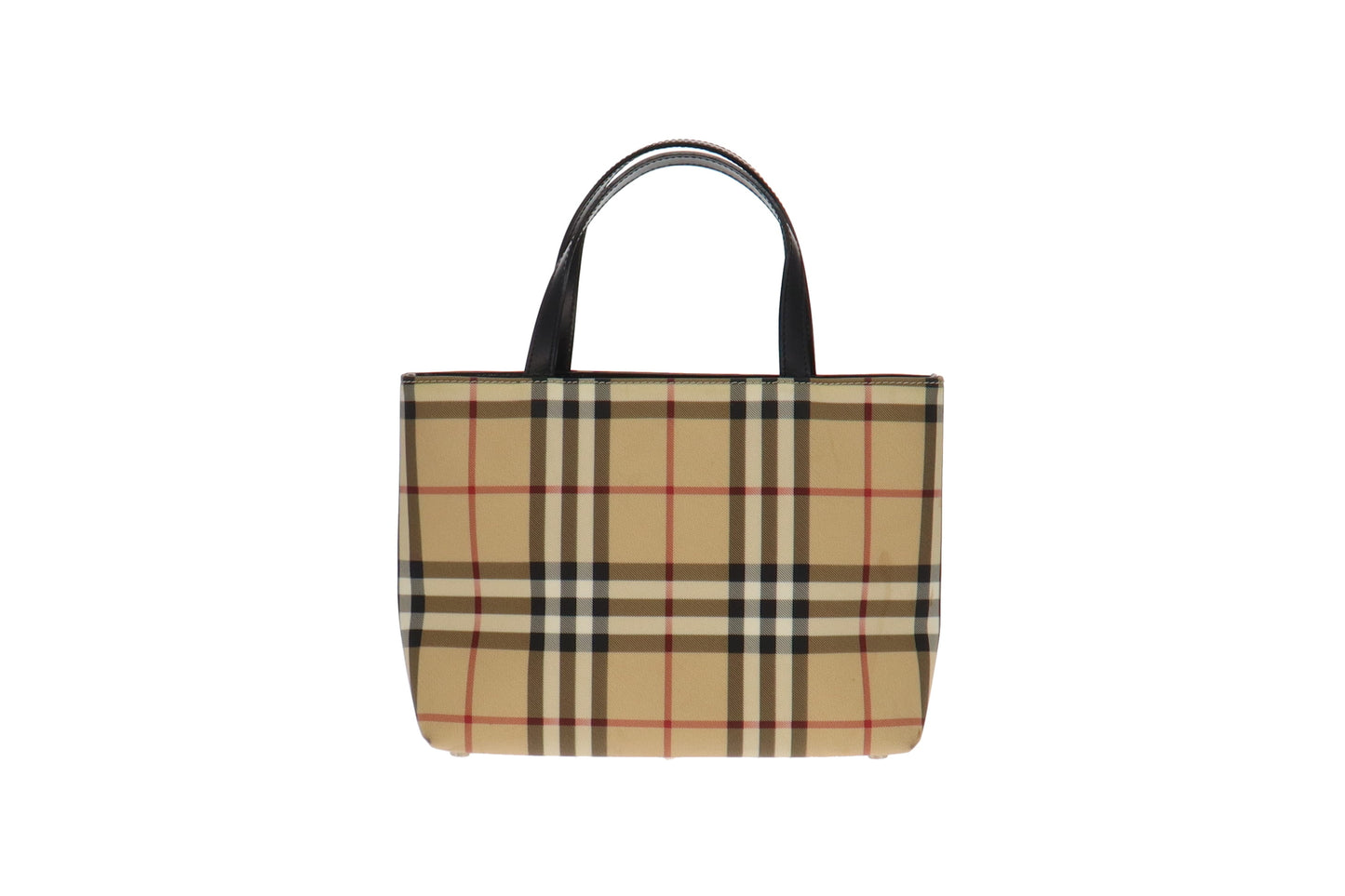 Burberry House Check Coated Canvas Mini Tote Bag