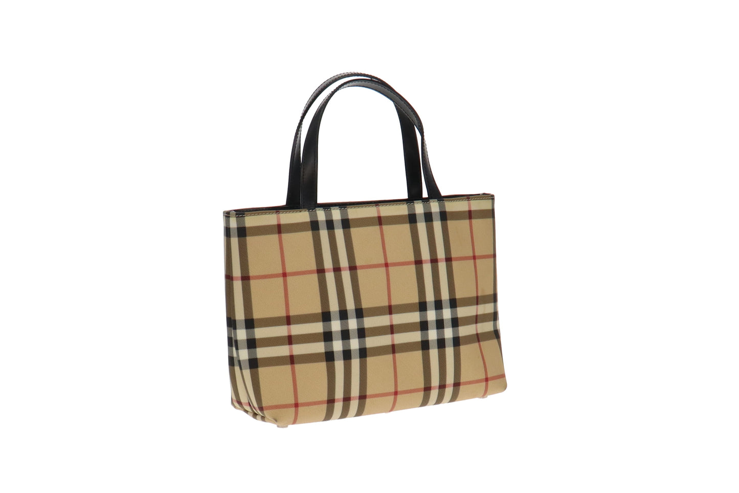 Burberry House Check Coated Canvas Mini Tote Bag
