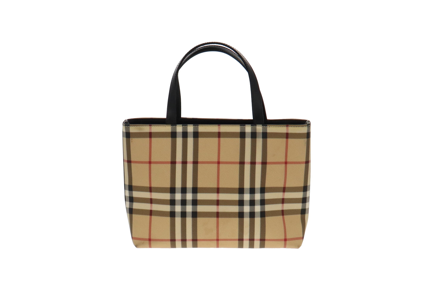Burberry House Check Coated Canvas Mini Tote Bag