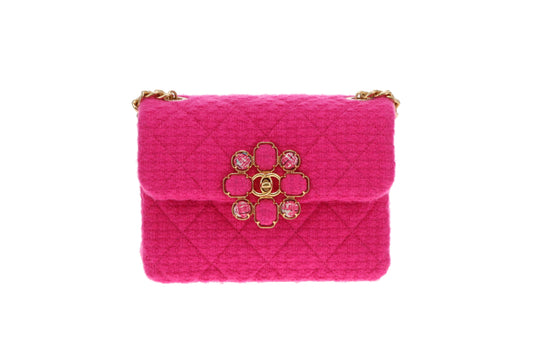 Chanel Fall 2022 Tweed Cashmere Mini Flap