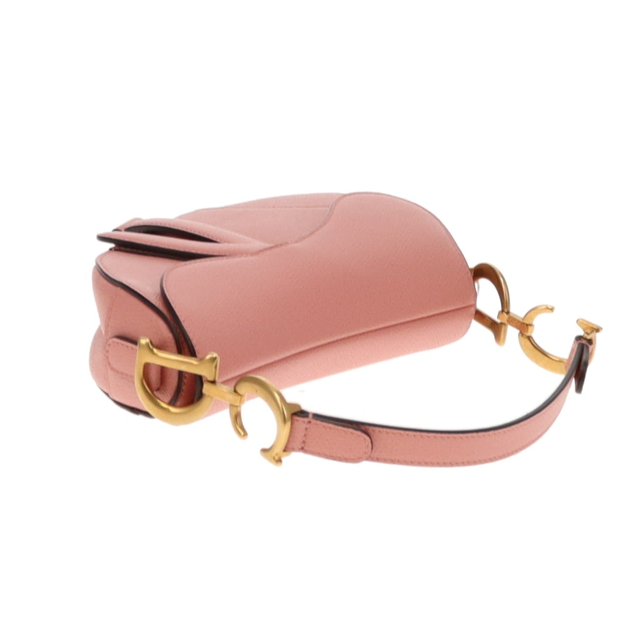 Mini sac Dior Saddle en cuir rose GH