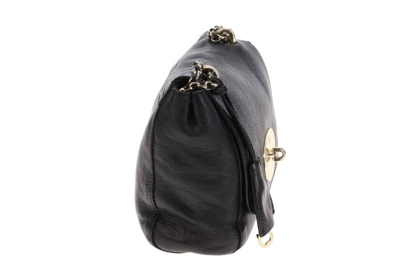 Mulberry Regular Black Lily NVT With Gold Hardware