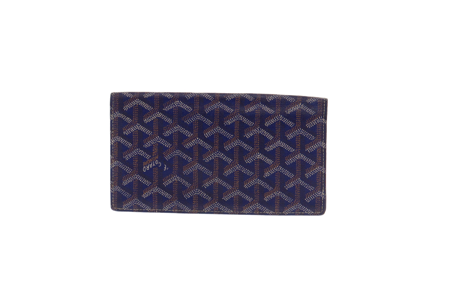 Goyard Navy Goyardine Long Bi-Fold Wallet