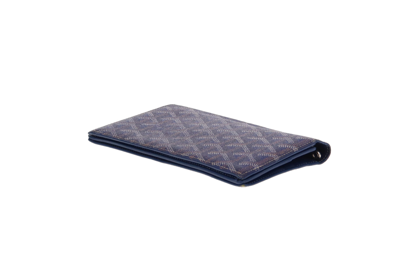 Goyard Navy Goyardine Long Bi-Fold Wallet