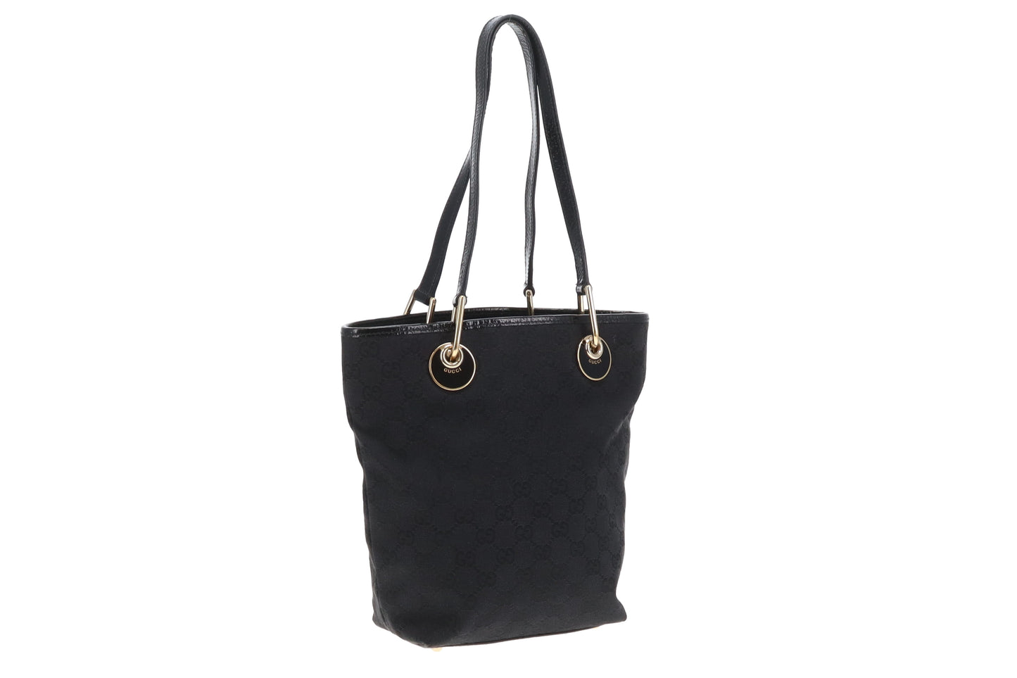 Gucci Bucket Bag GG Black Canvas