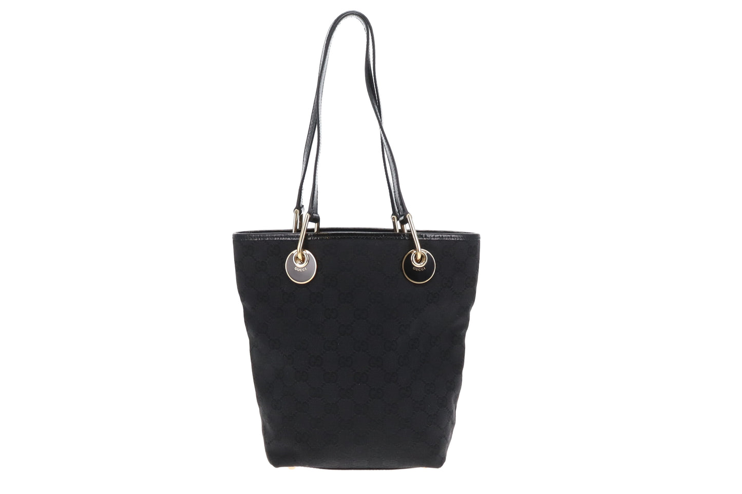 Gucci Bucket Bag GG Black Canvas