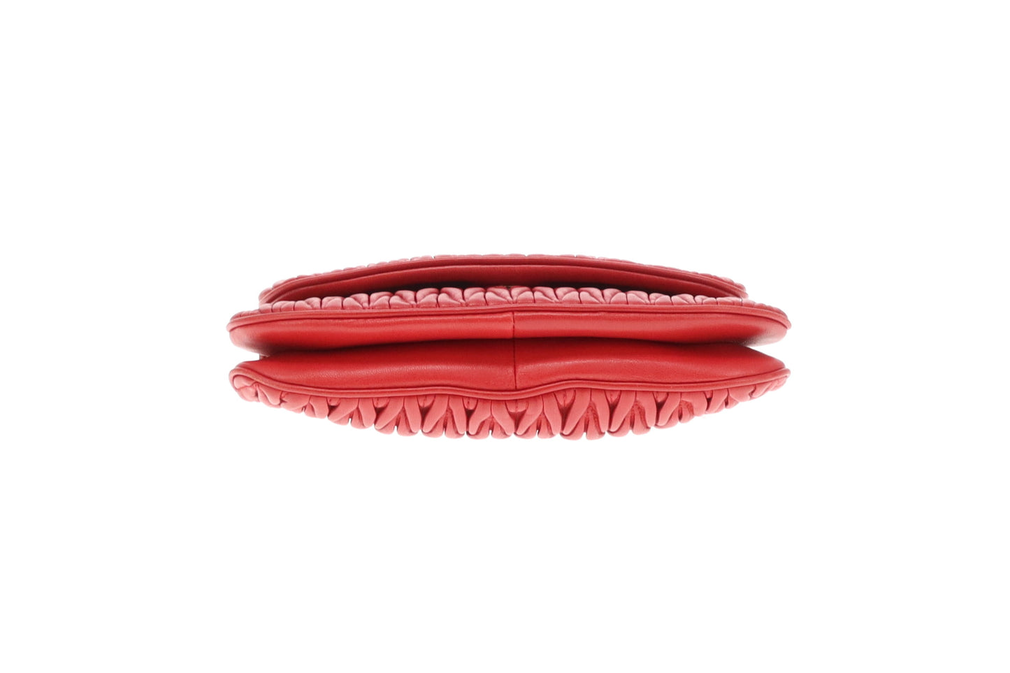 Miu Miu Flap Crossbody Red Matelasse SHW
