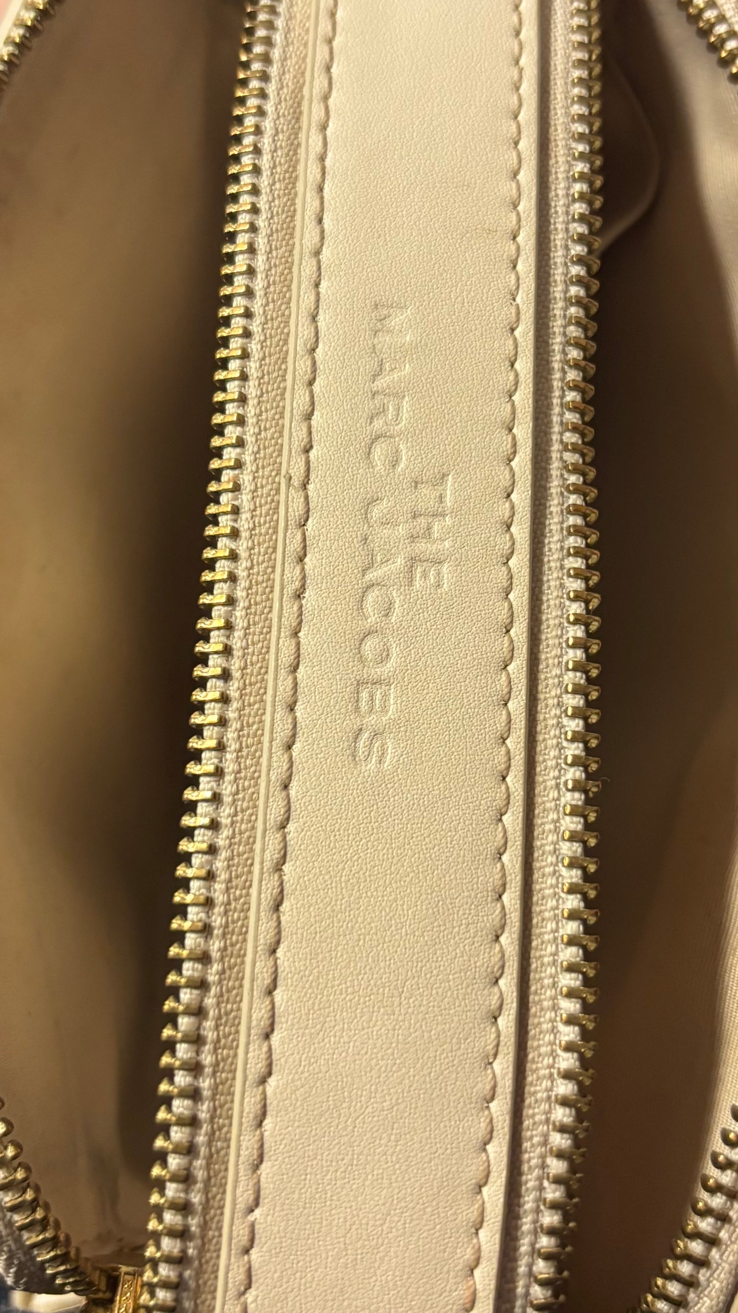Marc Jacobs The Snapshot Beige Perforated