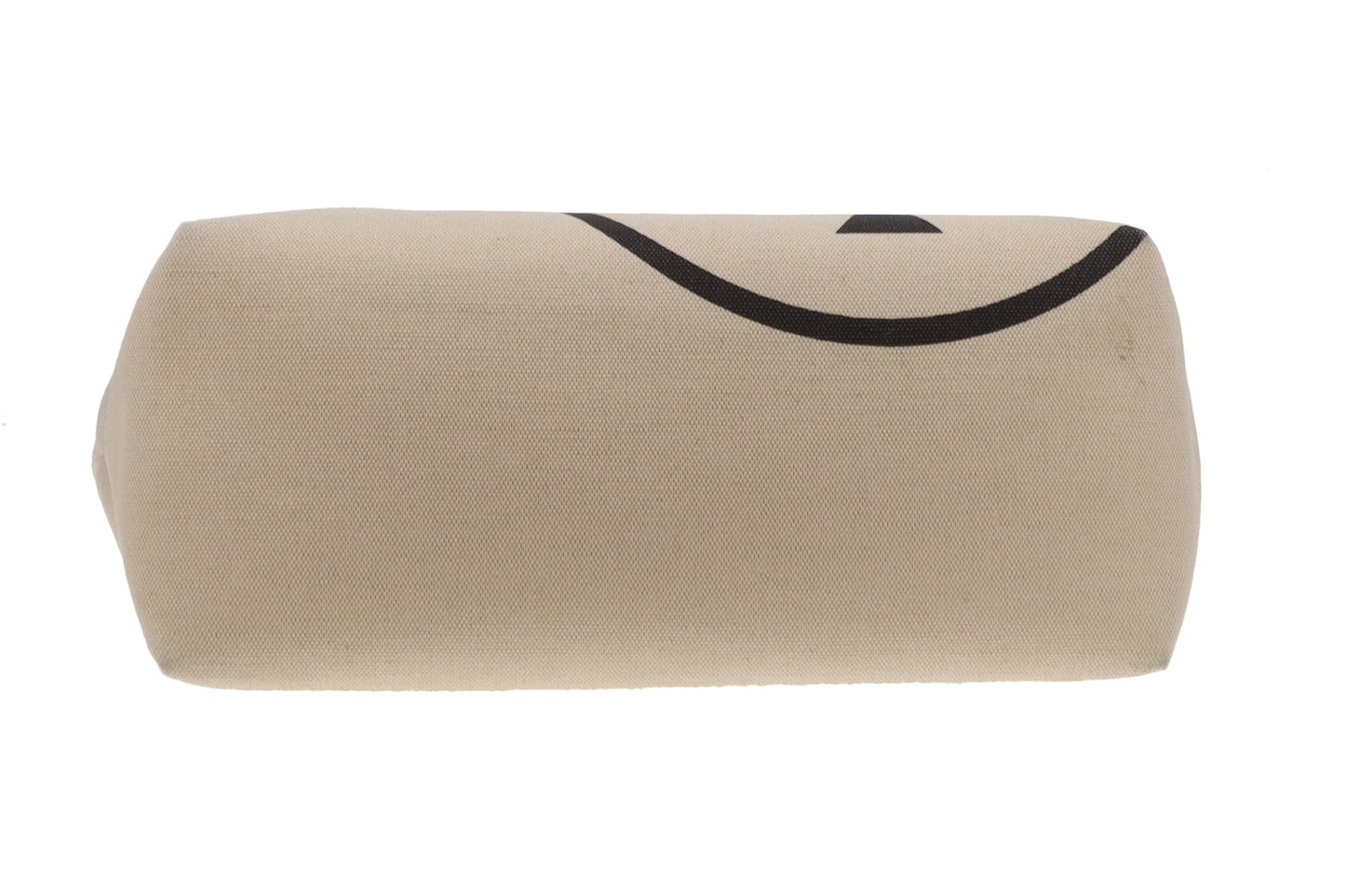 Mulberry Logo Tote Bag Ecru Canvas and Black Leather