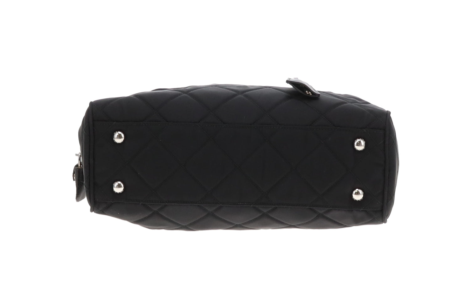 Prada Shoulder Bag Black Quilted Nylon SHW