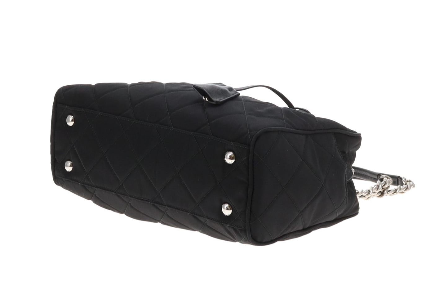 Prada Shoulder Bag Black Quilted Nylon SHW