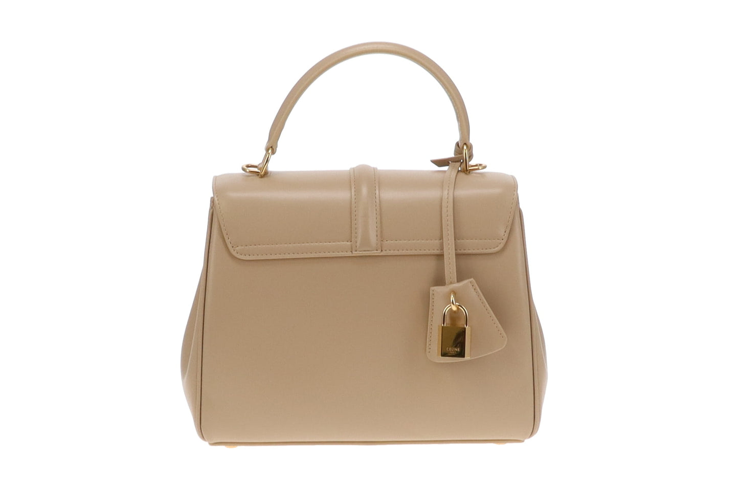 Celine Beige Small 16 Bag In Satiny Calfskin Beige