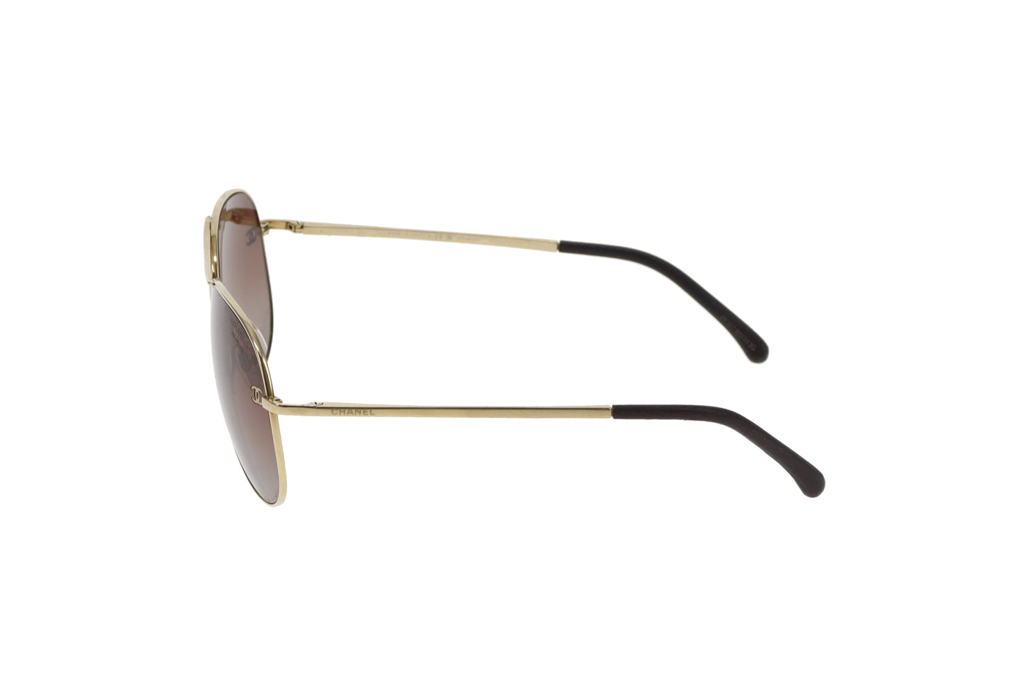 Chanel 4189 Polarized Aviators Goldtone